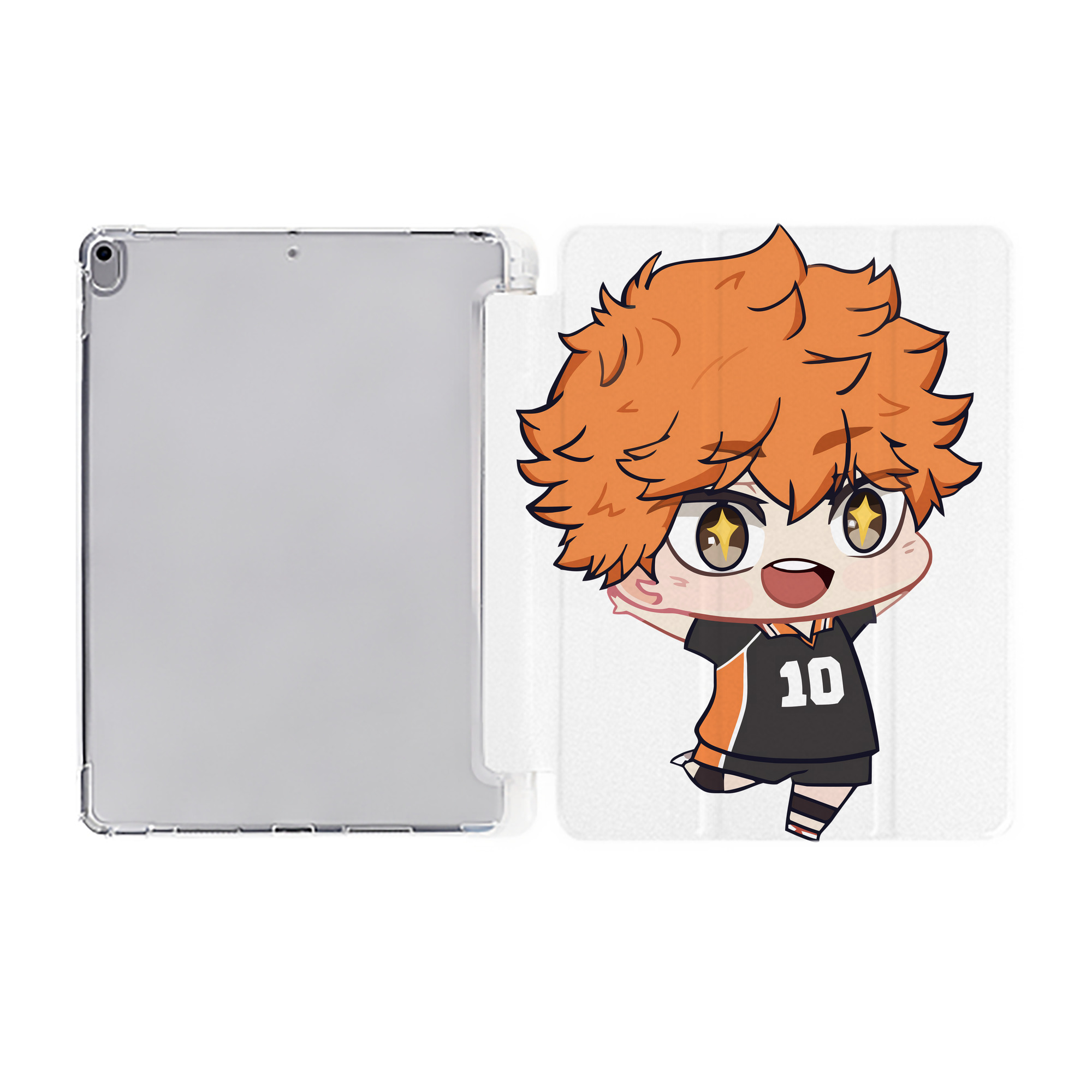 （画像用） ハイキュー!! Haikyu!! IPad ケース ペン収納付き 三つ折りスタンド PUレザー×シリコン 対応機種9.5/10.5/10.9インチ